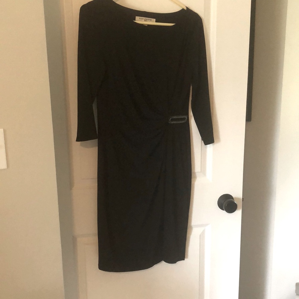 Evan-Picone black dress.